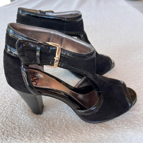 SOFFT RASQUÉRA SEXY BLACK LEATHER ANKLE STRAP SANDALS SIZE 8 - Picture 4 of 9